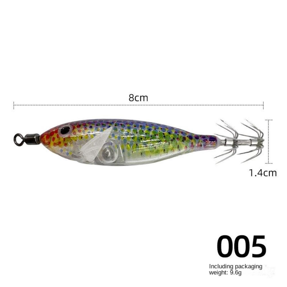 Noctilucent Fishing Lure 5.7g Spinnerbait Noctilucent Squid Cuttlefish Jigs  Deep Sea Fishing