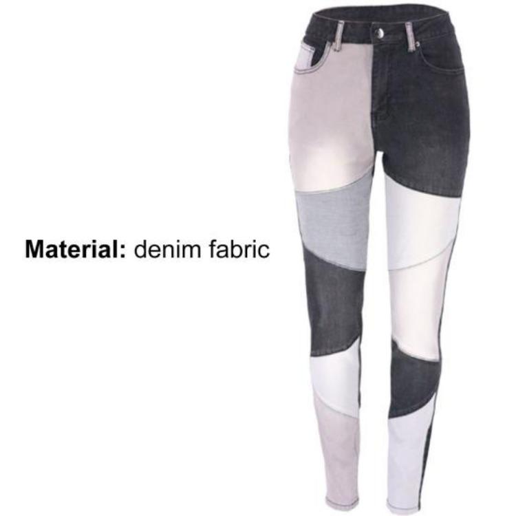 Slim Fit High Waist Women Jeans Casual Denim Trousers Tight Daily Life Wear