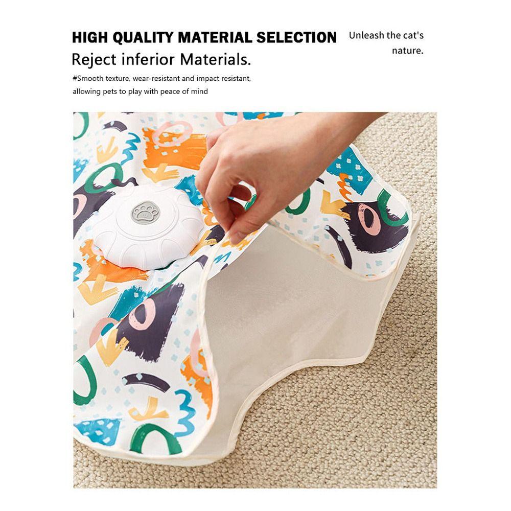 Automatic Interactive Cat Toy Hide and Seek Bite Resistance Pet Play Cover Rechargeable Relieve Boredom Cat Toy Hunting Cover