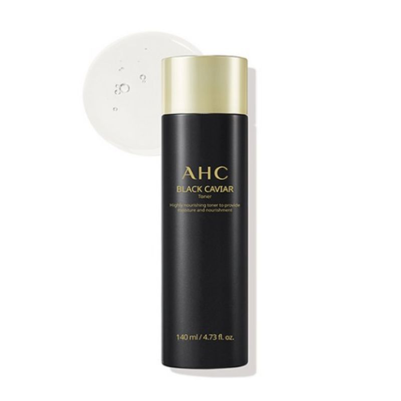 AHC Black Caviar Nourishing Facial Toner 140ml Anti Aging Hydrating Korean Skincare