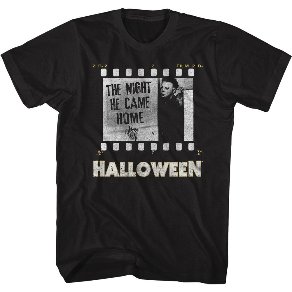 Halloween Film Strip-No Knife Movie Shirt S