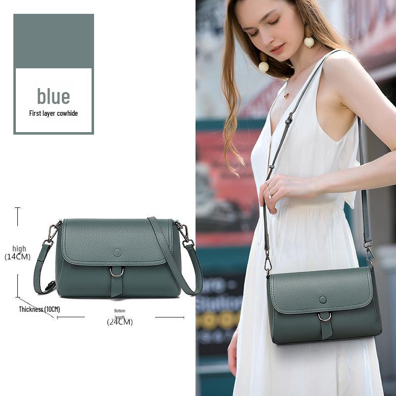 Women's Trendy Genuine Leather Messenger Bag: 2025 Style, Large Capacity, Soft Shoulder Bag, Versatile & Simple Design.