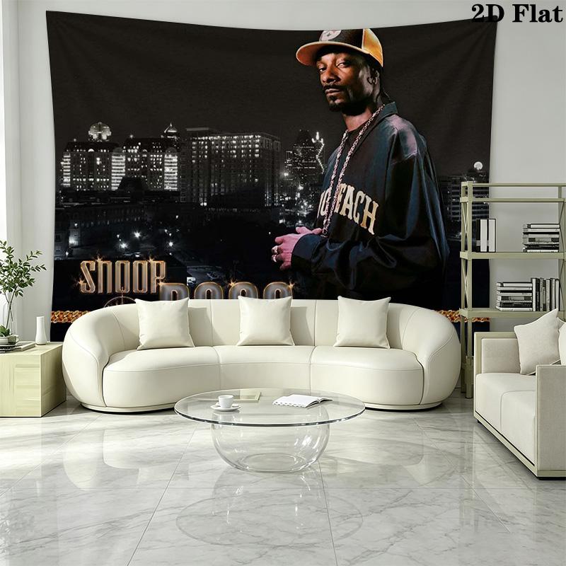 Snoop Dogg Wall Tapestry Aesthetic Wall Hanging Printed Fabric Blanket Decorative Tapestries for Bedroom Living Room Home Decor