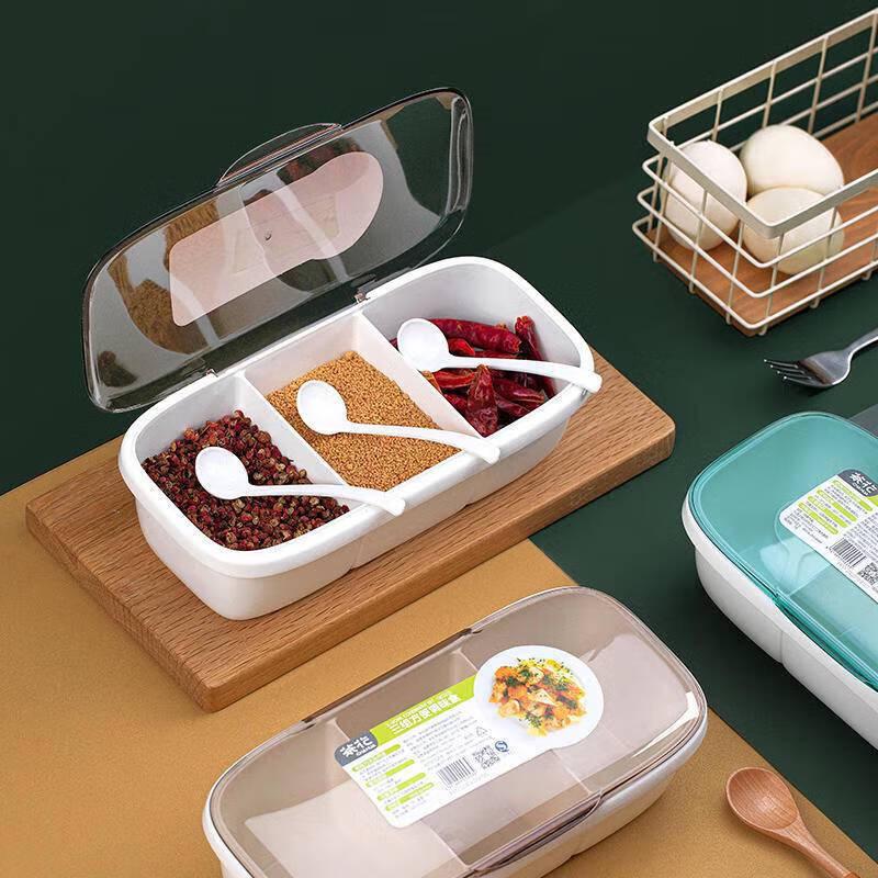 Chahua 2532 3-Compartment Seasoning Box