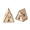 Wooden Tent Christmas Decoration, DIY Kit and for Home Display