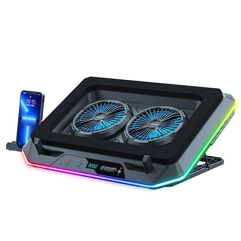 Gaming Laptop Cooling Stand with Silent Air-Cooled Fan for Efficient Heat Dissipation