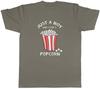 Just a Boy Unisexs TShirt Who Loves Popcorn Tee Gift