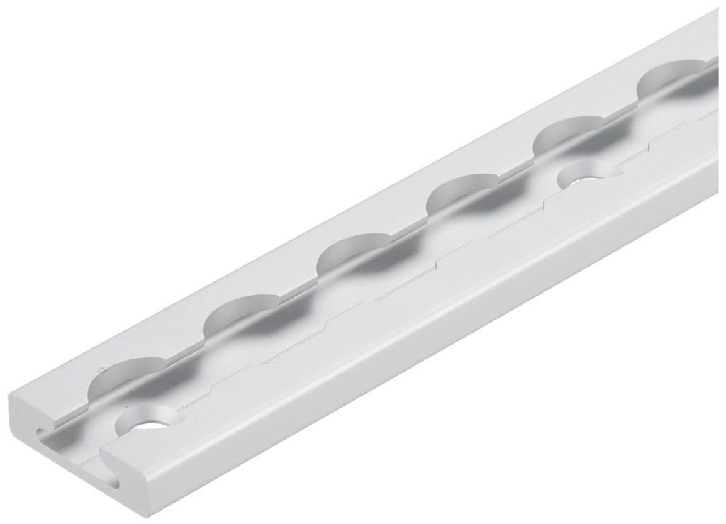 Kijima Motorcycle Parts Frame Anodized One-Touch Rail, Mounting, 900mm, Aluminum, Finish, Silver, 303-0093