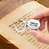 10X-30X Pocket Loupe Magnifier with Foldable Metal Design - Jewelry Diamond Magnifying Glass for Gems Coins Stamps Inspection
