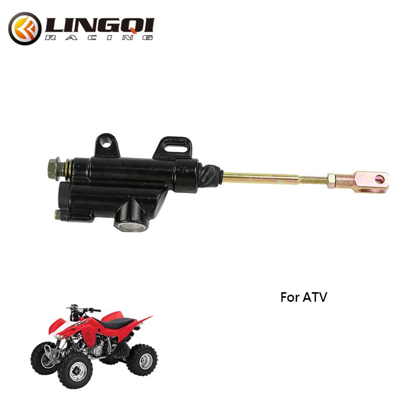 LINGQI RACING Motorcycle Foot Hydraulic Rear Brake Master Cylinder Pump For 110cc 125cc 150cc 250cc Dirt Pit Bike ATV Off Road