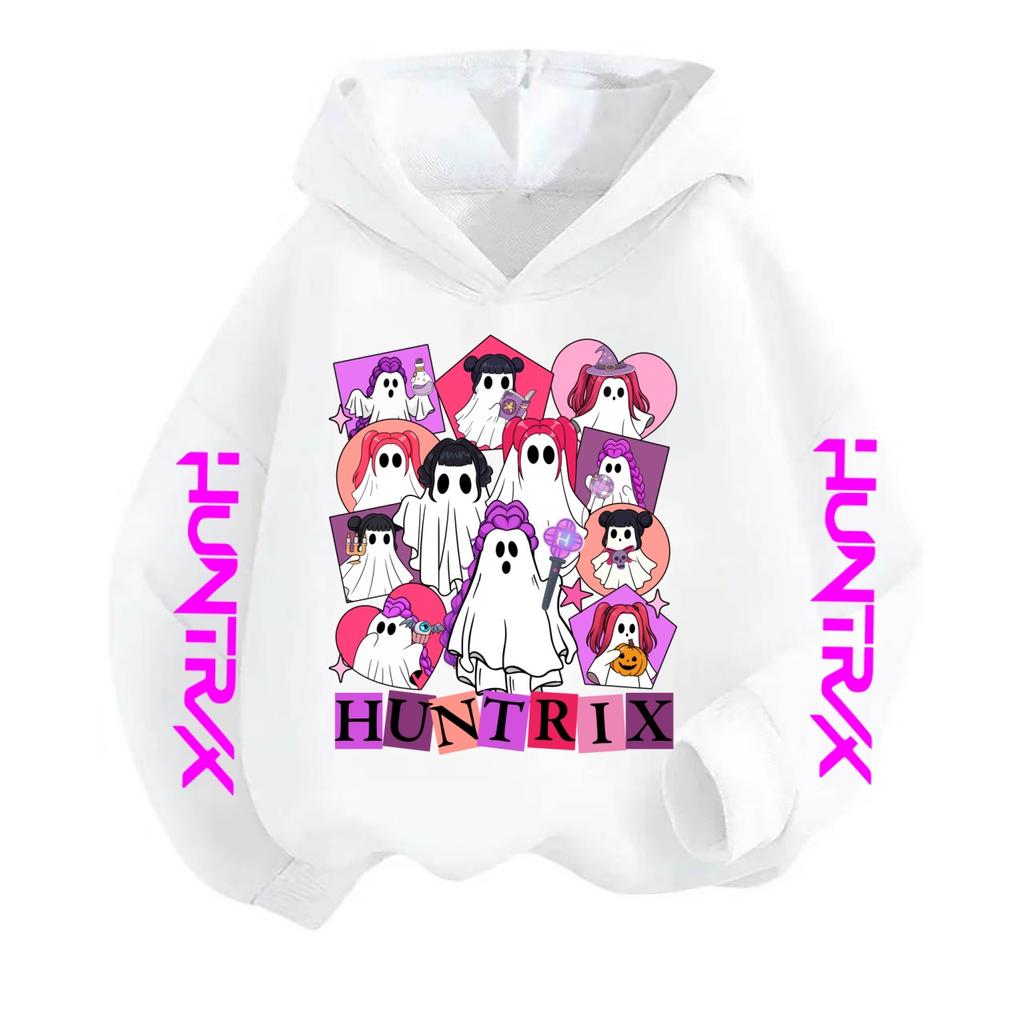Halloween Kpop Witch Hunting Children's Clothing, Girls' Spring and Autumn Hoodies, and Fashionable Casual Sportswear