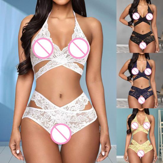

Красивый комплект с бюстгальтером и трусиками, дышащий сексуальный кружевной бюстгальтер-стринги с лямкой на бретельках для повседневного ношения