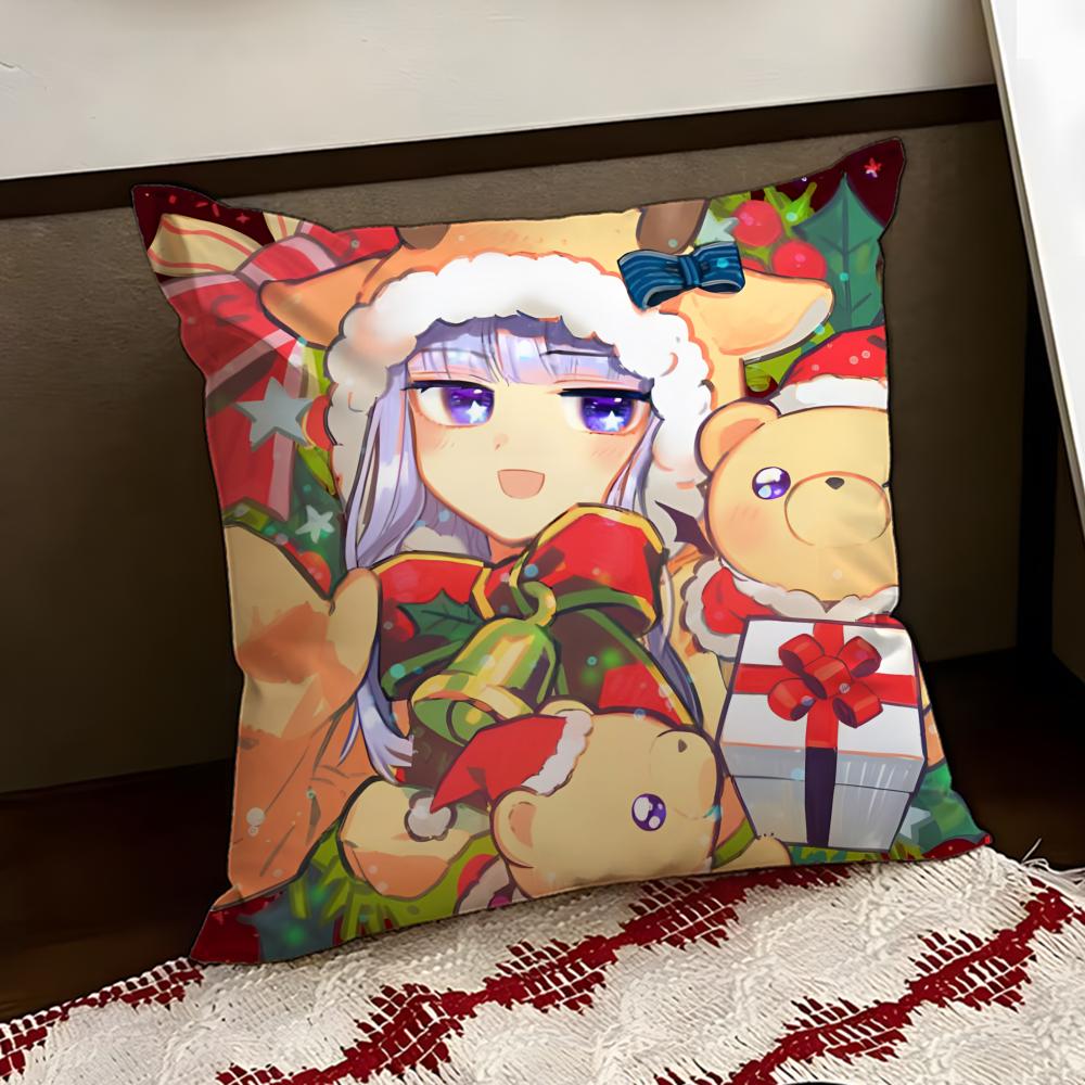 SSleepy Princess anime Cushion Cover Reversible Soft Durable Pillow Cover Home  Car MultiScene Use for Daily Comfort
