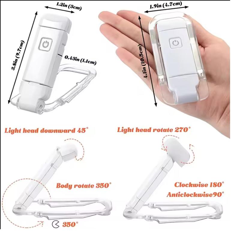 USB Rechargeable LED Bookmark Book Lamp Flexible Bright Clip On Mini Kids LED Reading Book Light Reading Lamp Mini Night Light