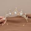 Elegant Crystal Alloy Princess Crown Wedding & Birthday Hair Accessory