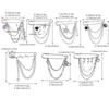 Punk Tassel Brooch Love Butterfly Chain Paper Clip Multi Element Retro Pants Chain Cool Hip-Hop Gothic Brooches Accessories