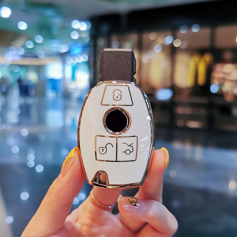 Neue Stil Auto Schlüssel Fall Abdeckung Für Mercedes Benz w211 w204 ABRG Klasse GLK GLA GLC GLR W210 W176 W202 w463 Shell