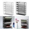 Wall Mount File Holder Metal File Holder Organizer for File Paper Office Accessories Wall Mounted Magazine Rack
