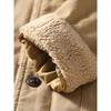 American Retro Workwear Jacket for Men, Winter Pure Cotton Fleece-Lined Thickened Jacket, Cotton Coat, Export Quality Lamb Wool Cotton Clothing