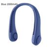 7W Silicone Neck Hanging Fan Portable Silent Bladeless Fan High Wind USB Cooling Fan 200*250mm