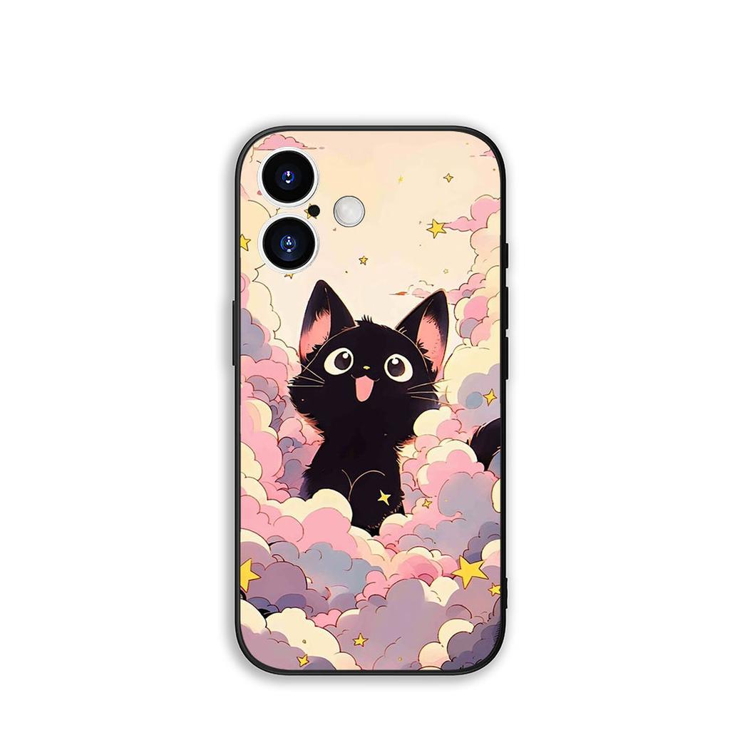 Funda Coque Cover for Huawei P30 P20 P10 Mate 10 20 Lite Pro Y9A Y8S P Smart Y6 Y7 Y9 Prime 2019 Case Black Meow Kitten Cat