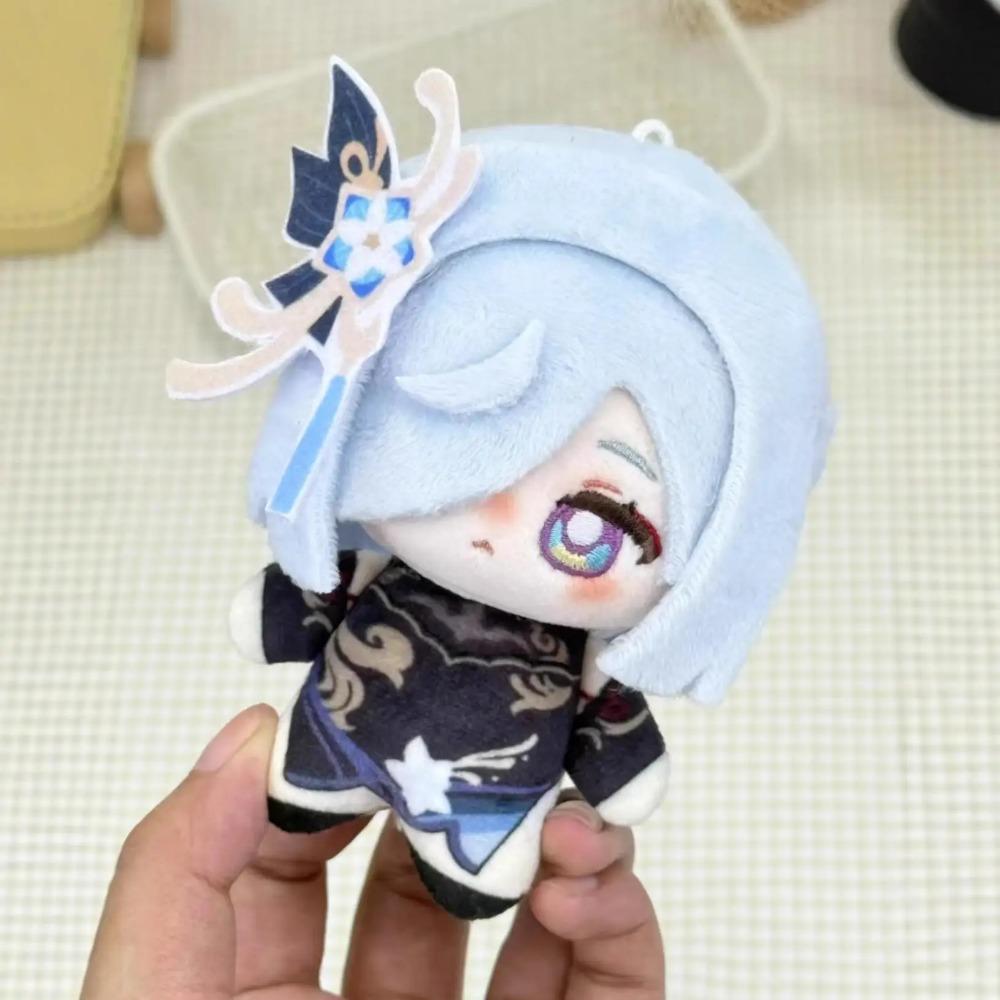 10cm Anime Genshin Impact Anaxagoras Mavuika Qiqi Shenhe Plushie Stuffed Plush Doll Toys Pendants Keychain Birthday Xmas Gift