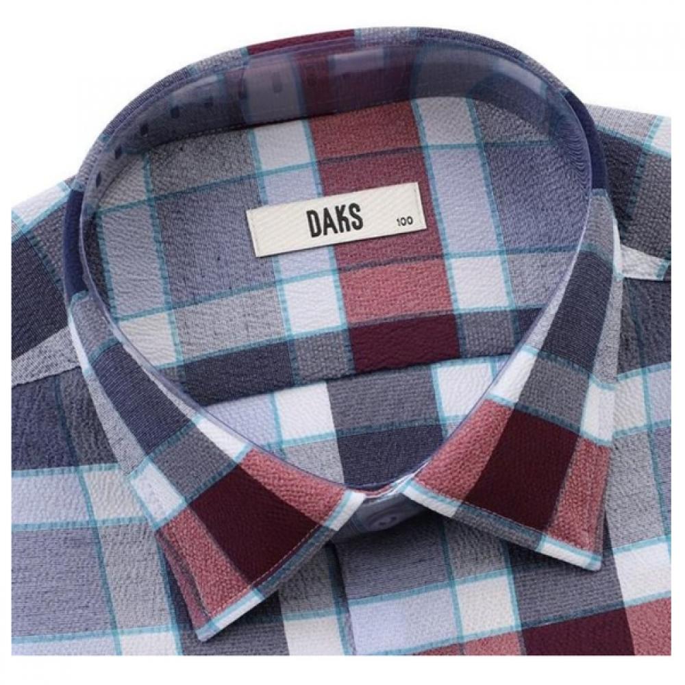 Daks 26ss Linen Blend Medium Check Summer Short Sleeve Regular Fit Casual Shirt