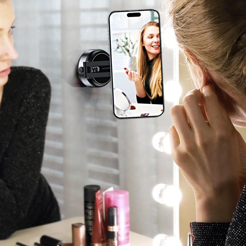 Vehicle Phone Mount Rack Bracket Electric Suction with Vacuum Attachment 360 Degree Rotation for Safe Driving Experience