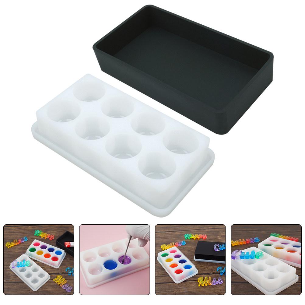 1Set Silicone Mixing Resin Box Premium Flexible Epoxy Resin Mixing Box for DIY Craft Jewelry Making Stain Casting Projects