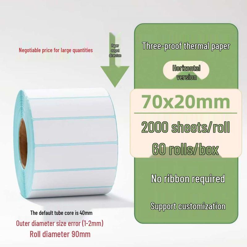 Samoprzylepne etykiety termiczne na kody kreskowe 100×150 mm - Trwałe i wodoodporne do logistyki
