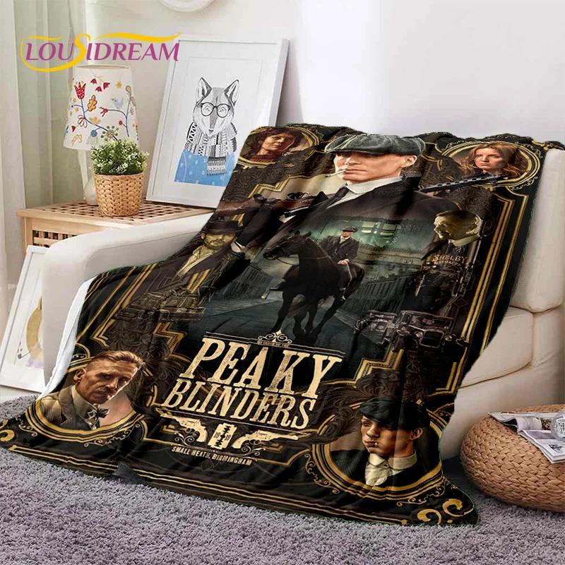 Coperta morbida in flanella 3D P-Peaky Blinders Tommy Shelby per Letti Camera da letto Divano Picnic, Coperta da lancio per Coprire Esterni Tempo libero Regalo