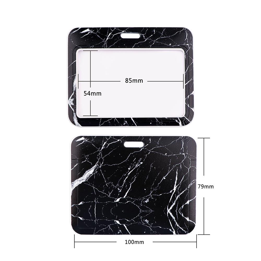 Marble Texture Phone Lanyard & Card Holder for Student/Work ID, Meal & Bus Access.