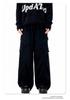11KN Unisex Retro Wide Leg Work Pants with 3D Pockets - Pleated, Loose, Slimming, Casual, Long Fit