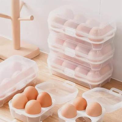 Boîte de rangement portable et résistante aux chocs pour œufs de camping – Plateau à œufs en plastique anti-éclats, idéal pour les voyages et les chutes