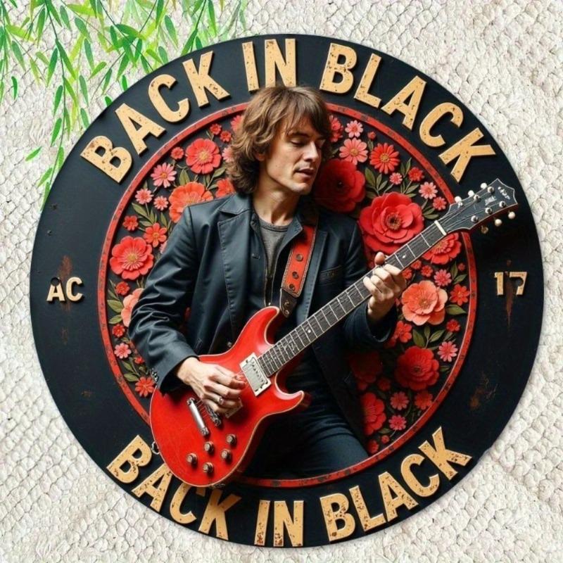 2D Flat Hanging Decorative Metal Sign Hand Painted Art