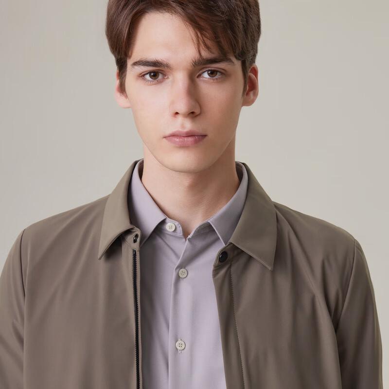 EMZ Men's Autumn/Winter Thickened Solid Lapel Jacket