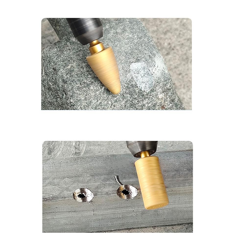 Złota główka diamentowa frezowa 6mm okrągły trzpień 8/10/13/15/20/25mm diament