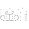 Daytona Brake Pad for Motorcycles Hyper Pad (Semimetal Pad) Cygnus X125 [5UA/28S/1YP1] (03-13) Cygnus