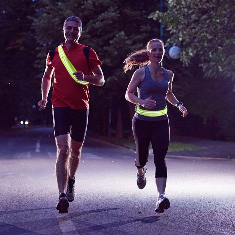 

Защитная светоотражающая поясная сумка, регулируемый спортивный светоотражающий пояс для велоспорта на открытом воздухе