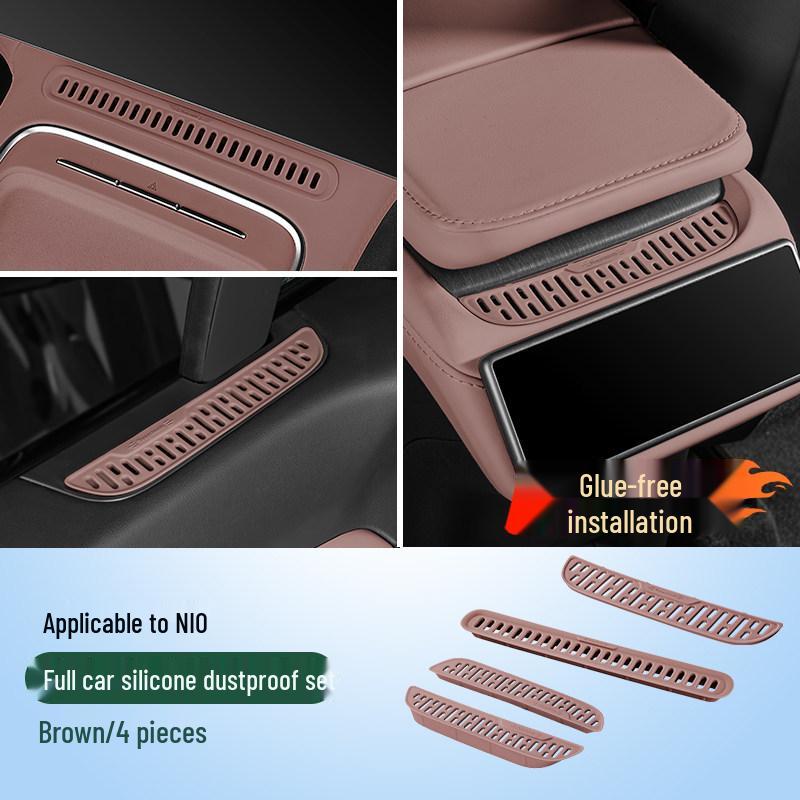 NIO ES6/EC6 Rear AC Vent Cover: Silicone Interior Accessory for 25 Models