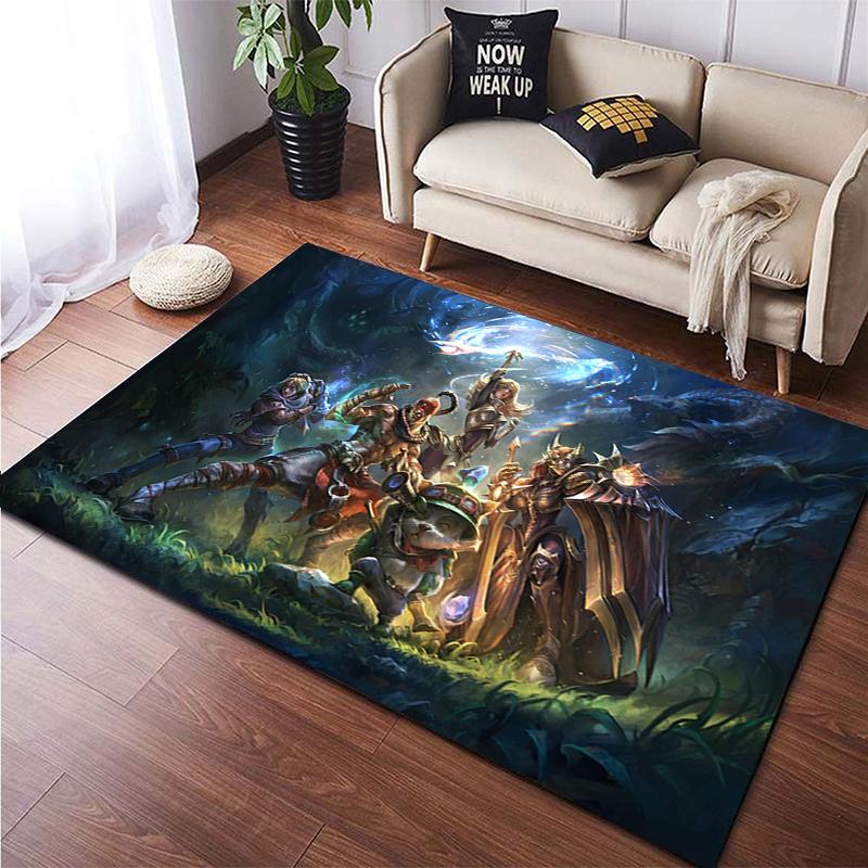 LOL KDA HD Printed Area Large Rug ,Carpet for Living Room Bedroom Sofa Decoration, Non-slip Floor Mats Dropshipping Alfombras