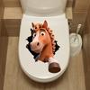 Cavallo Creativo che Attraversa il Muro Adesivo Rimovibile per Soggiorno Ingresso Decorazione Casa