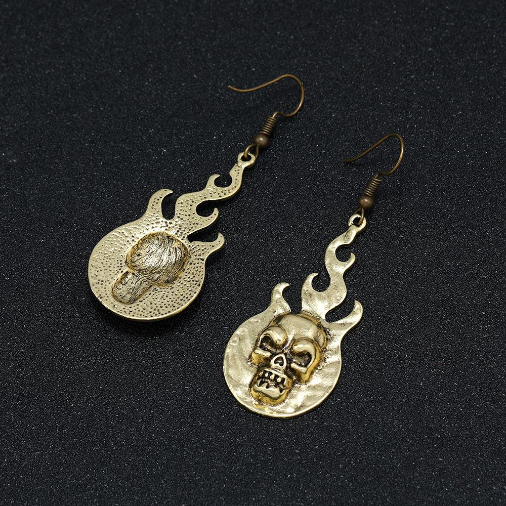Halloween Earrings, Creative Personality Simple Retro Skull Earrings Old Earrings, Accessories