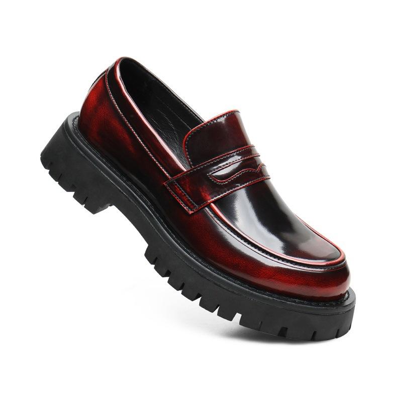 

[Подлежащие обработке] Повседневные лоферы на толстой подошве с увеличением роста для мужчин 38 красный