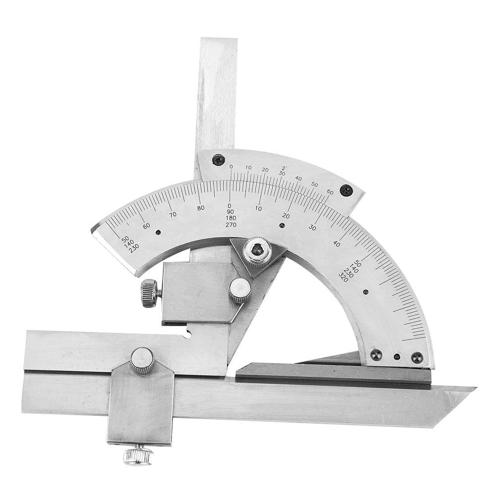 Carbon Steel Fine Tuning Angle Finder Ruler 0320 degrees  Universal Bevel Protractor Meter