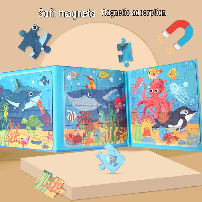 Magnetic Puzzle for Toddlers: Early Educational Toy for Ages 1-6, Boys & Girls