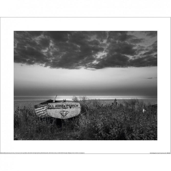 Howard Shooter Suffolk Aldeburgh Boat At Sunset Print