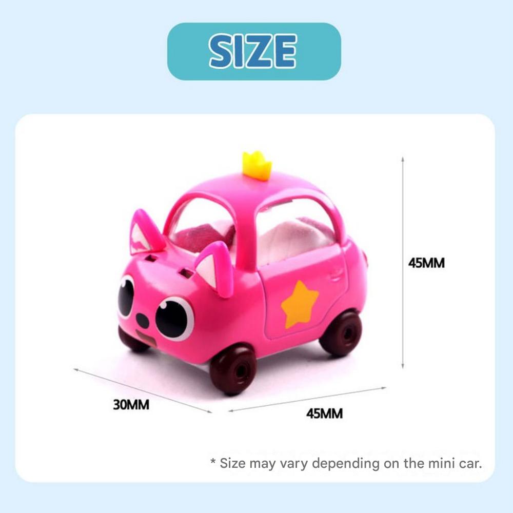 Pinkfong Babyshark Mini Car Diecast Metal Toy Kamicar Toy 10 Types