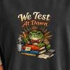 We Test At Dawn Funny Teacher Frog Comfort Colors Shirt, Test Day Teacher Shirt, Teacher Humor Shirt, Exam Day Outfit