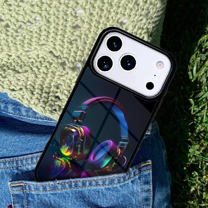 Neon Music mobile phone case Compatible with IPhone 17 16 15 14 13 12 11Pro Max 17 Air cover